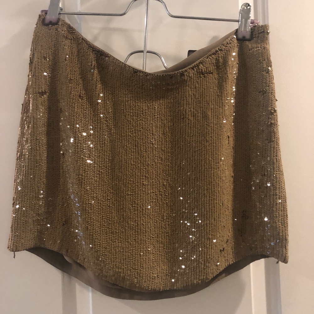 HAUTE HIPPIE sequin mini skirt